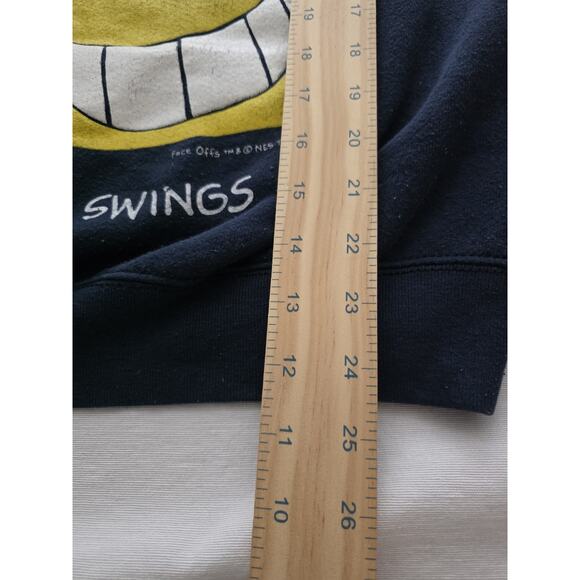 VTG Face Offs Navy Subject to Mood Swings Sweatshirt Large Freeze NY 1996 USA - Picture 6 of 13